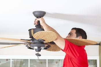 learn how to fix your noisy ceiling fan with Mister Sparky.
