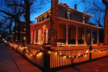 Holiday lights outside the home can drain energy.
